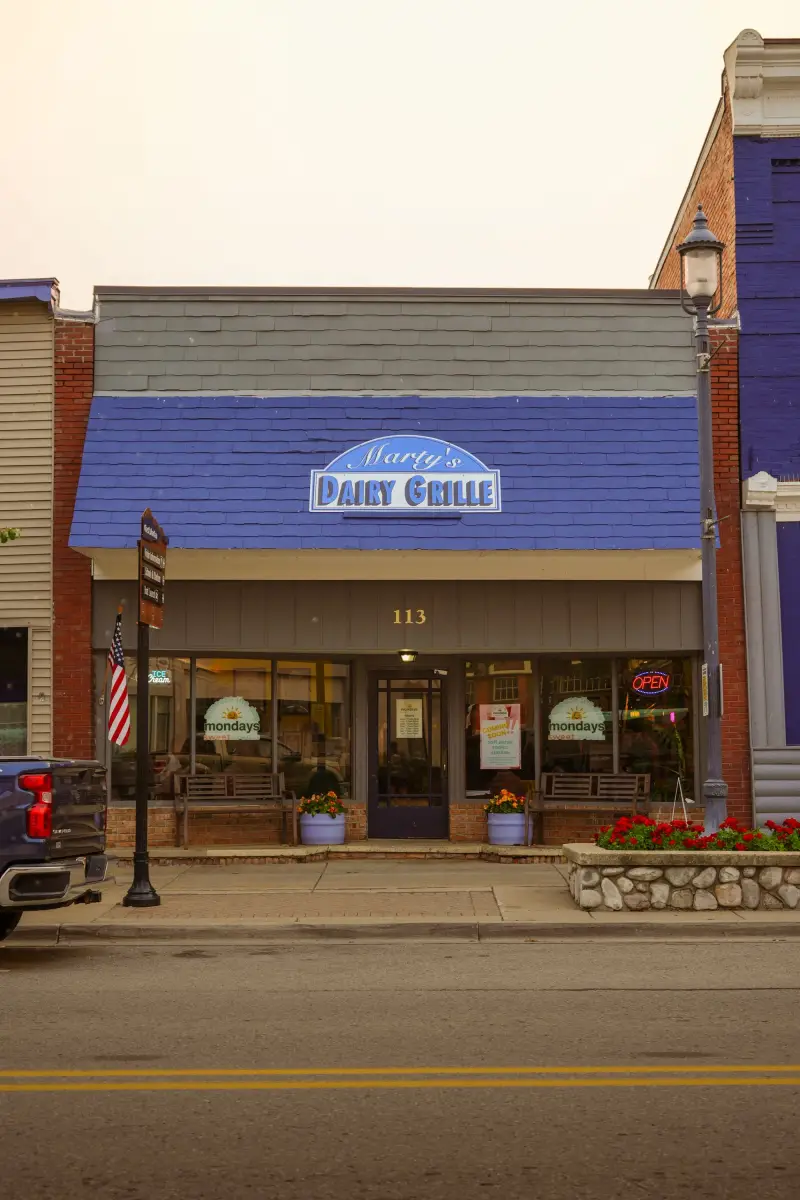 Independent gift shop on a main street in Michigan